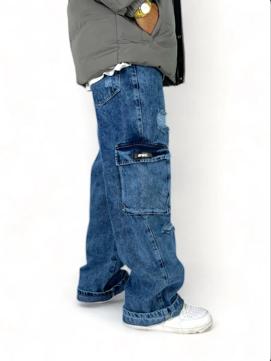 CARGO AZUL JASPE HOMBRE