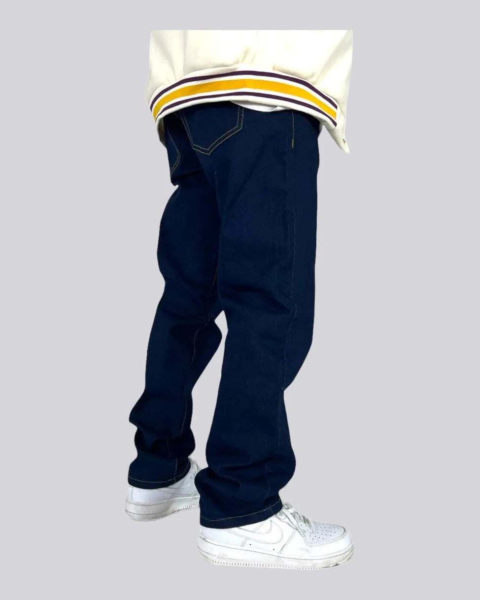 PANTALON RECTO AZUL OSCURO HOMBRE