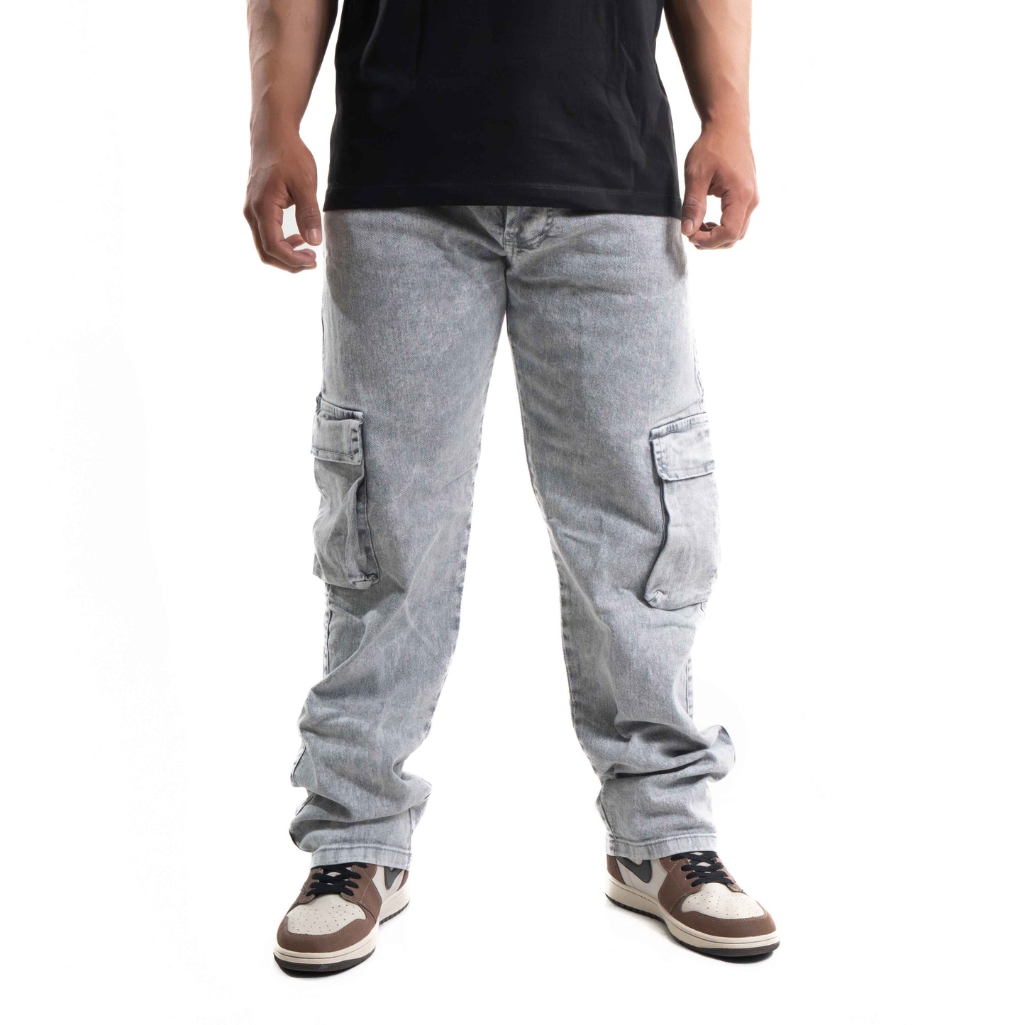 JEAN CARGO  2 BOLSILLOS GRIS PERLA