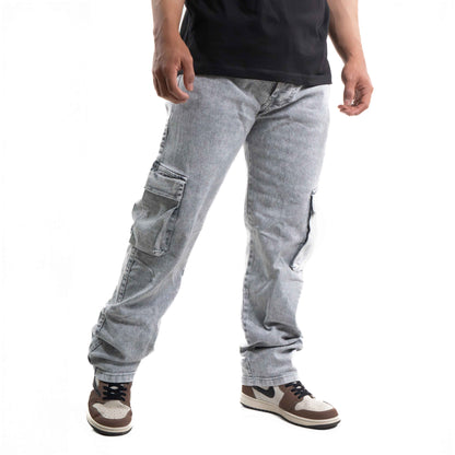 JEAN CARGO  2 BOLSILLOS GRIS PERLA