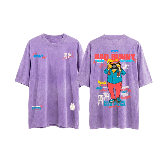 CAMISETA  DeBi TiRaR MaS FoToS  4 - LILA acid wash