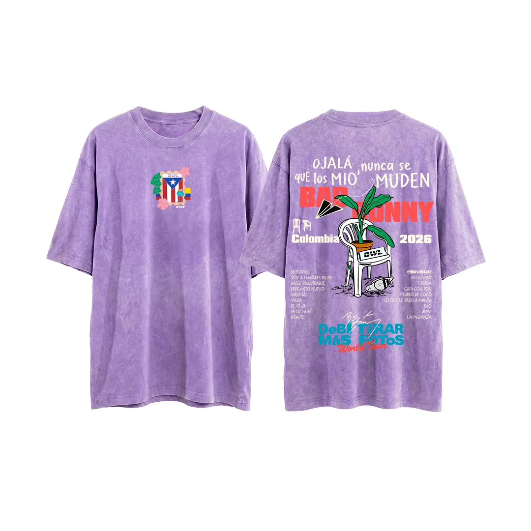 CAMISETA  DeBi TiRaR MaS FoToS  2 - LILA acid wash