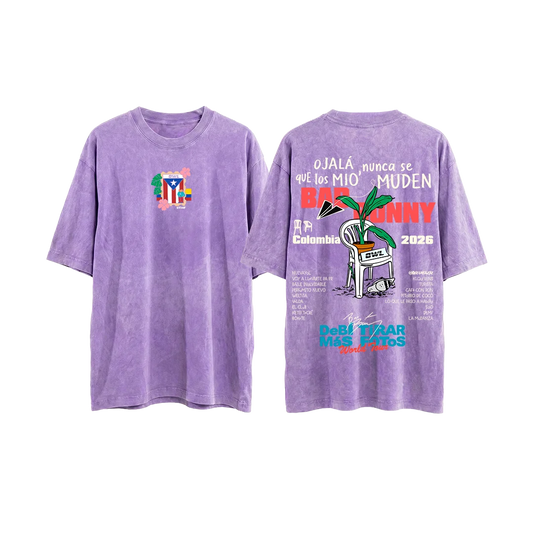 CAMISETA  DeBi TiRaR MaS FoToS  2 - LILA acid wash