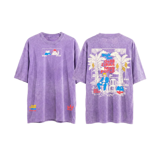 CAMISETA  DeBi TiRaR MaS FoToS  3 - LILA acid wash