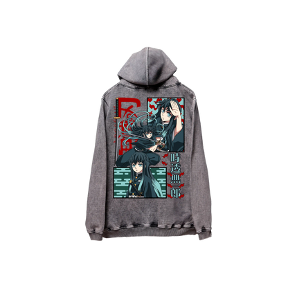 Hoodie TOKITO 2 acid wash