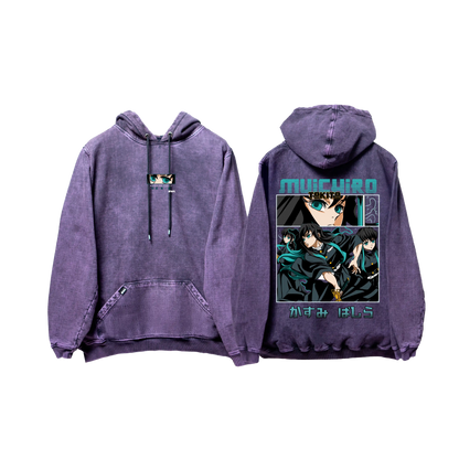 Hoodie TOKITO  Morado wash
