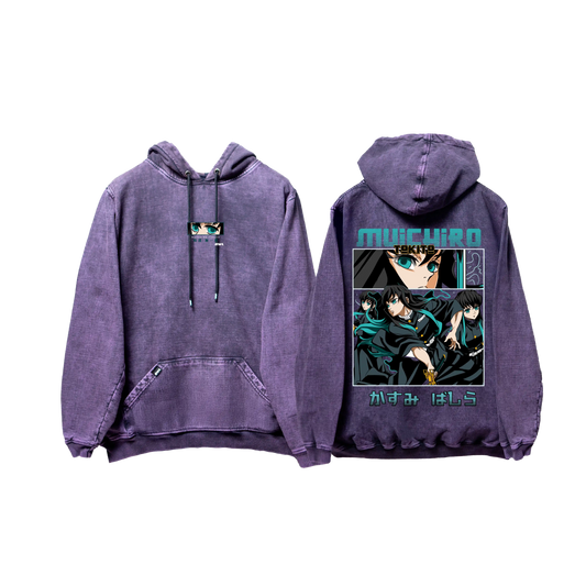 Hoodie TOKITO  Morado wash