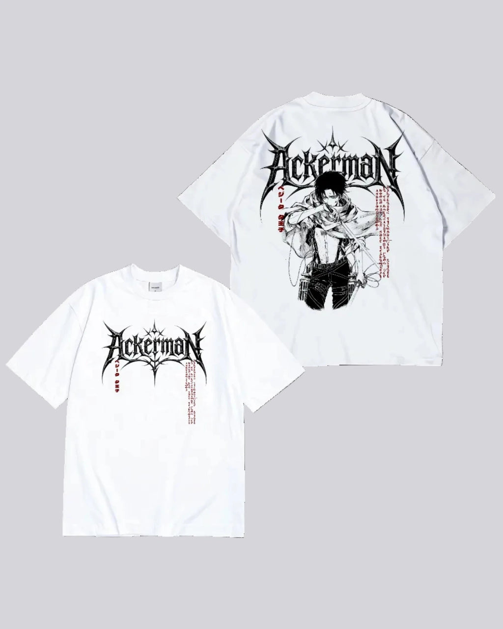 camiseta   attack on titan levi 2