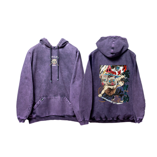Hoodie INOSUKE 2  Morado wash