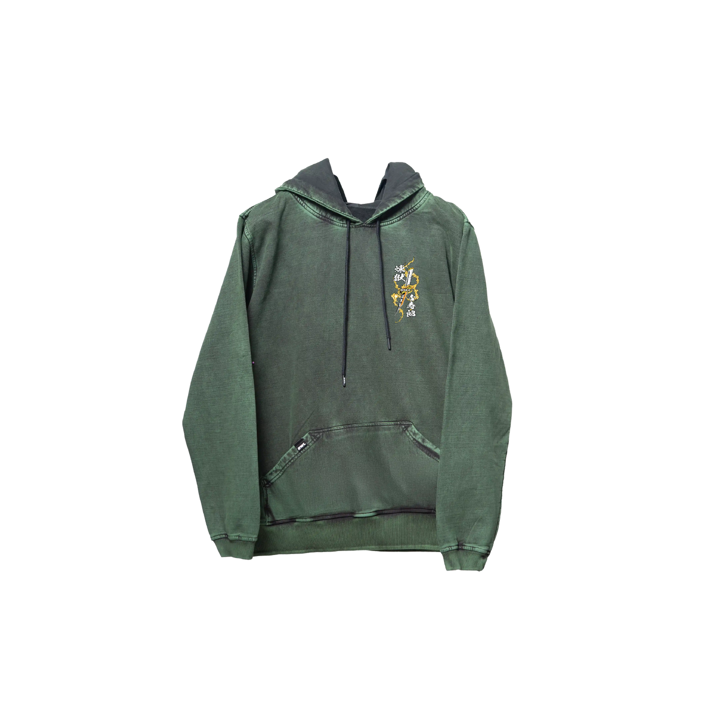 Hoodie ZENITSU  2   acid wash VERDE