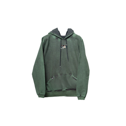 Hoodie TOKITO 2   acid wash VERDE