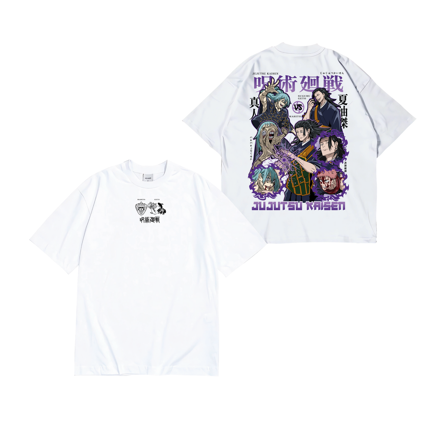 Camiseta JUJUTSU KAISEN GETO Y MAHITO