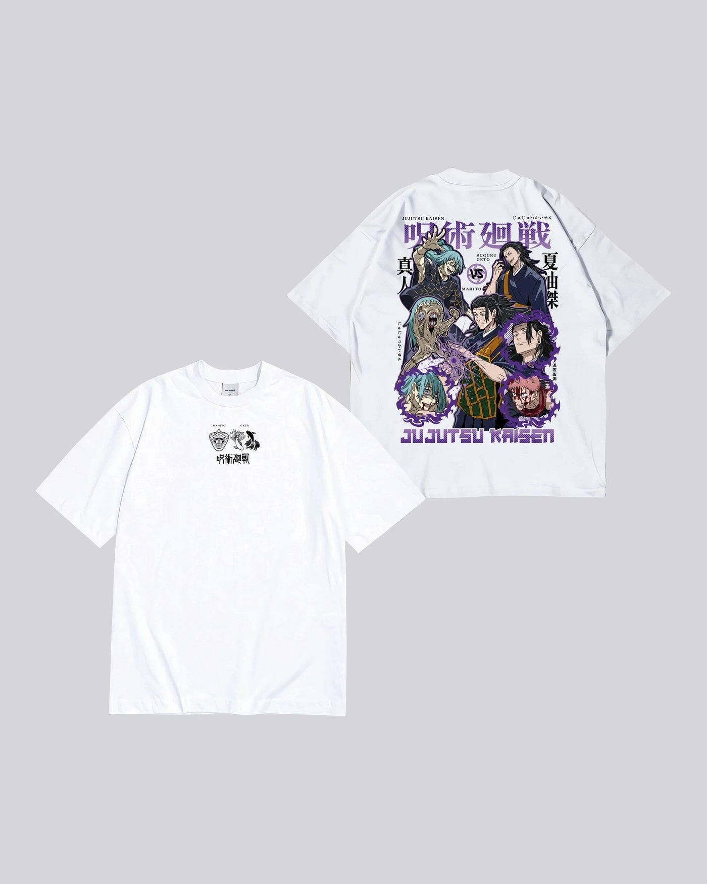 Camiseta JUJUTSU KAISEN GETO Y MAHITO
