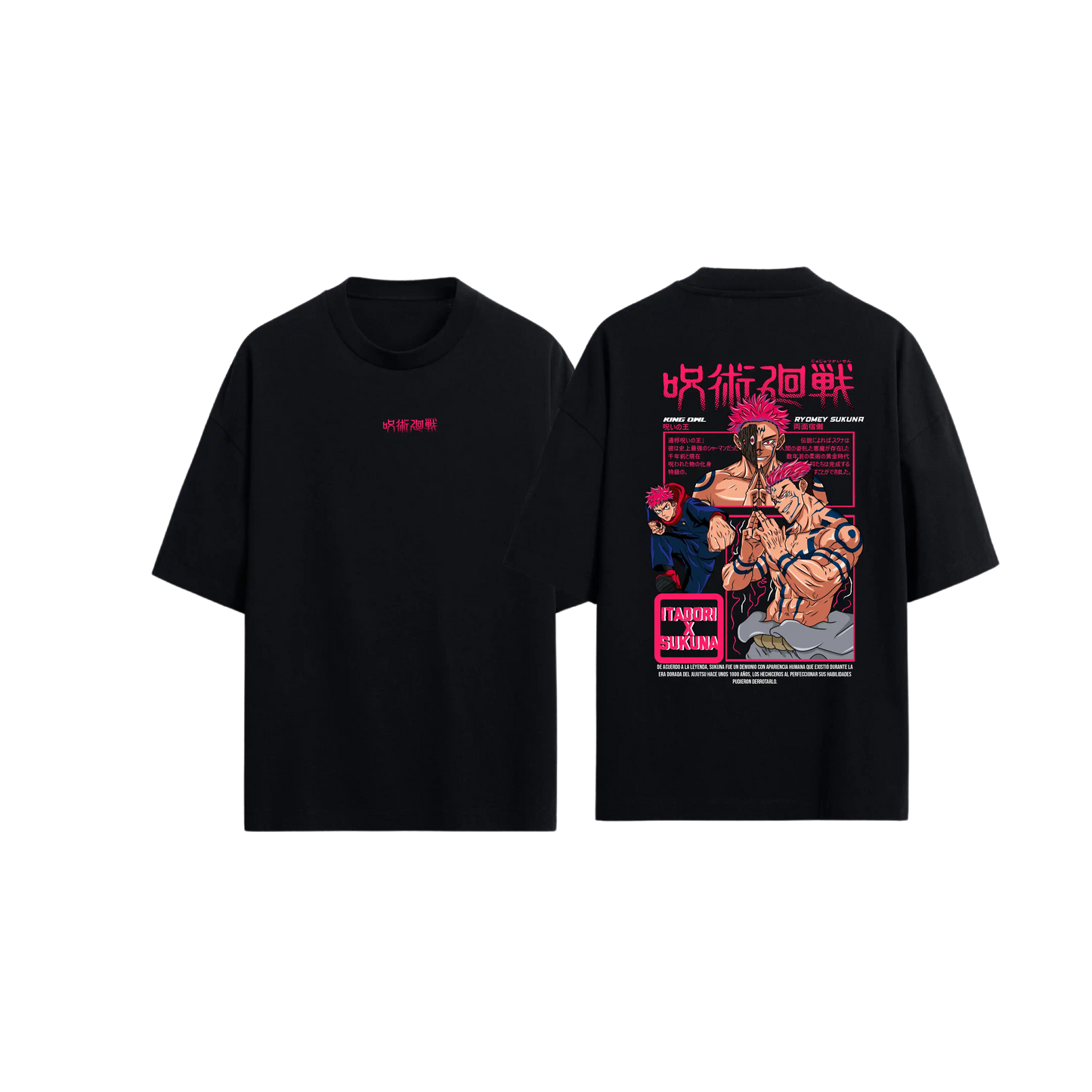 camiseta jujutsu kaisen ITADORI X SUKUNA 2