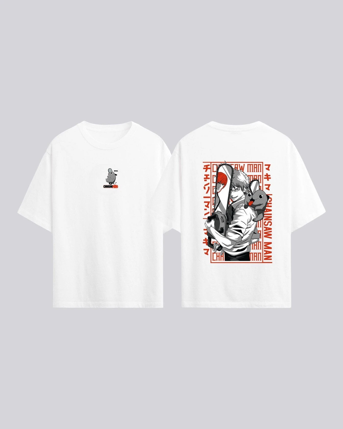 Camiseta DENJI Y POCHITA 1 GRIS