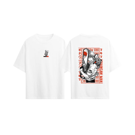 Camiseta DENJI Y POCHITA 1 GRIS