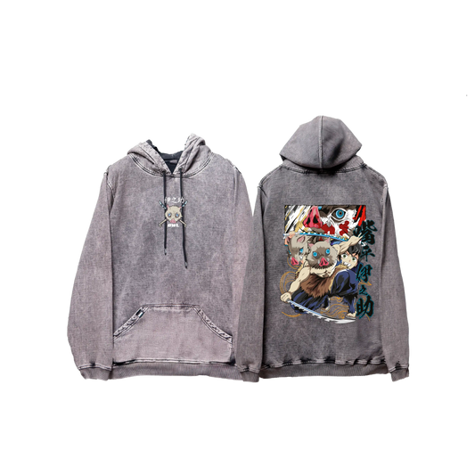 Hoodie INOSUKE 2  acid wash