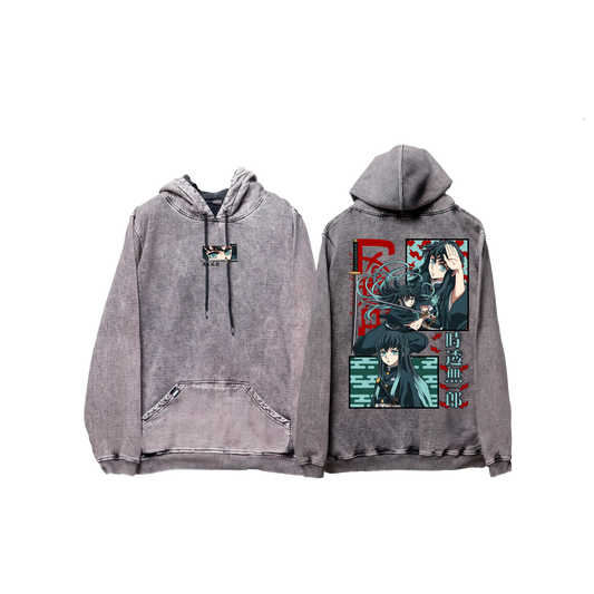 Hoodie TOKITO 2 acid wash