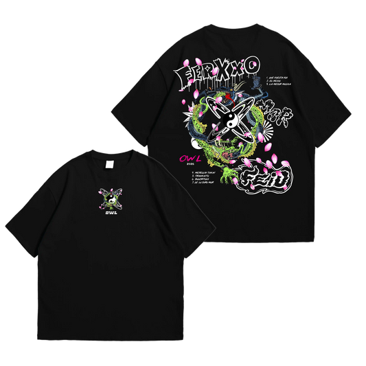CAMISETA FEID GREEN PRINT