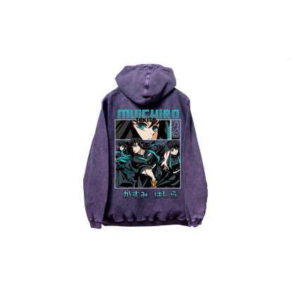 Hoodie TOKITO  Morado wash