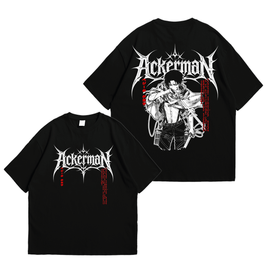 camiseta   attack on titan levi 2