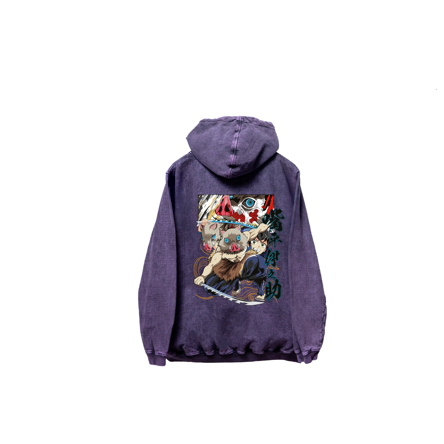 Hoodie INOSUKE 2  Morado wash