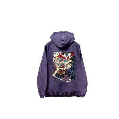 Hoodie INOSUKE 2  Morado wash