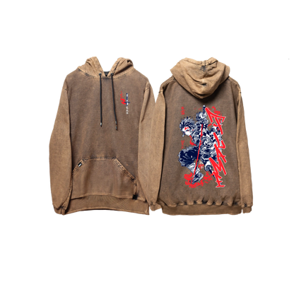 Hoodie TANJIRO 2 COBRE wash