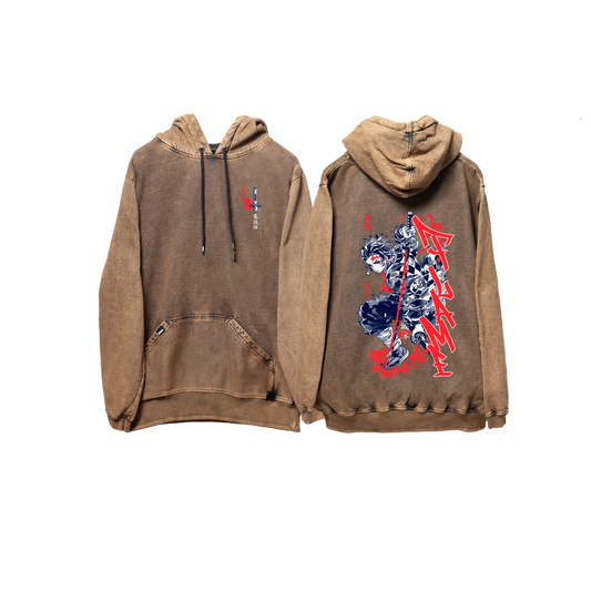 Hoodie TANJIRO 2 COBRE wash