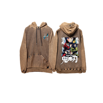 Hoodie TOMIOKA 2  COBRE wash