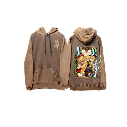 Hoodie ZENITSU 2  COBRE wash
