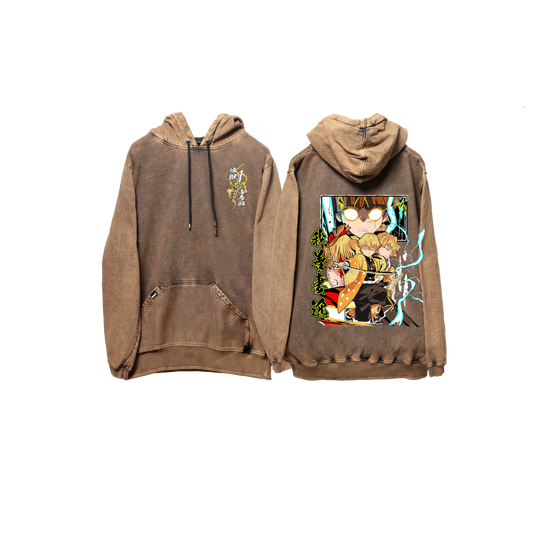 Hoodie ZENITSU 2  COBRE wash