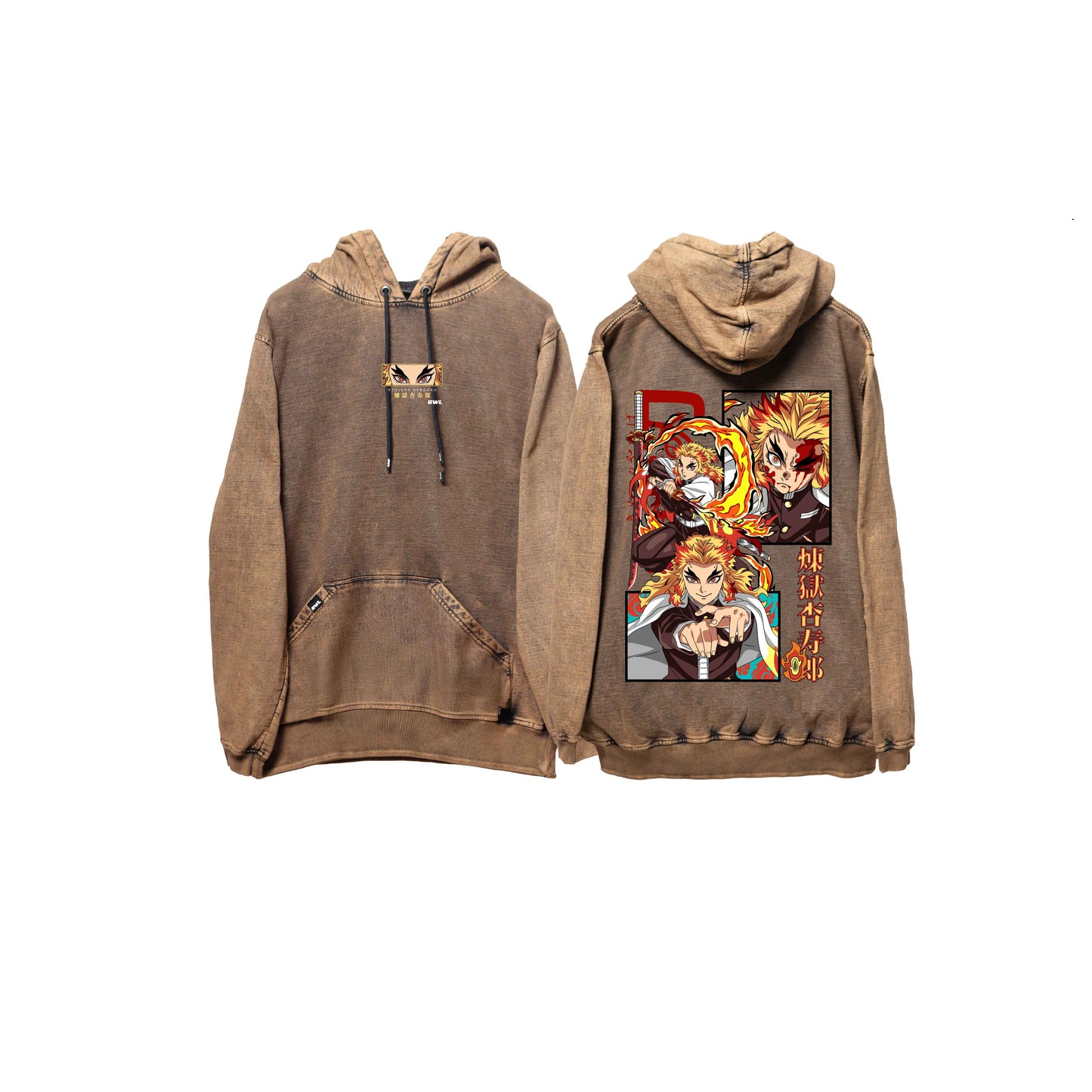 Hoodie RENGOKU   COBRE wash