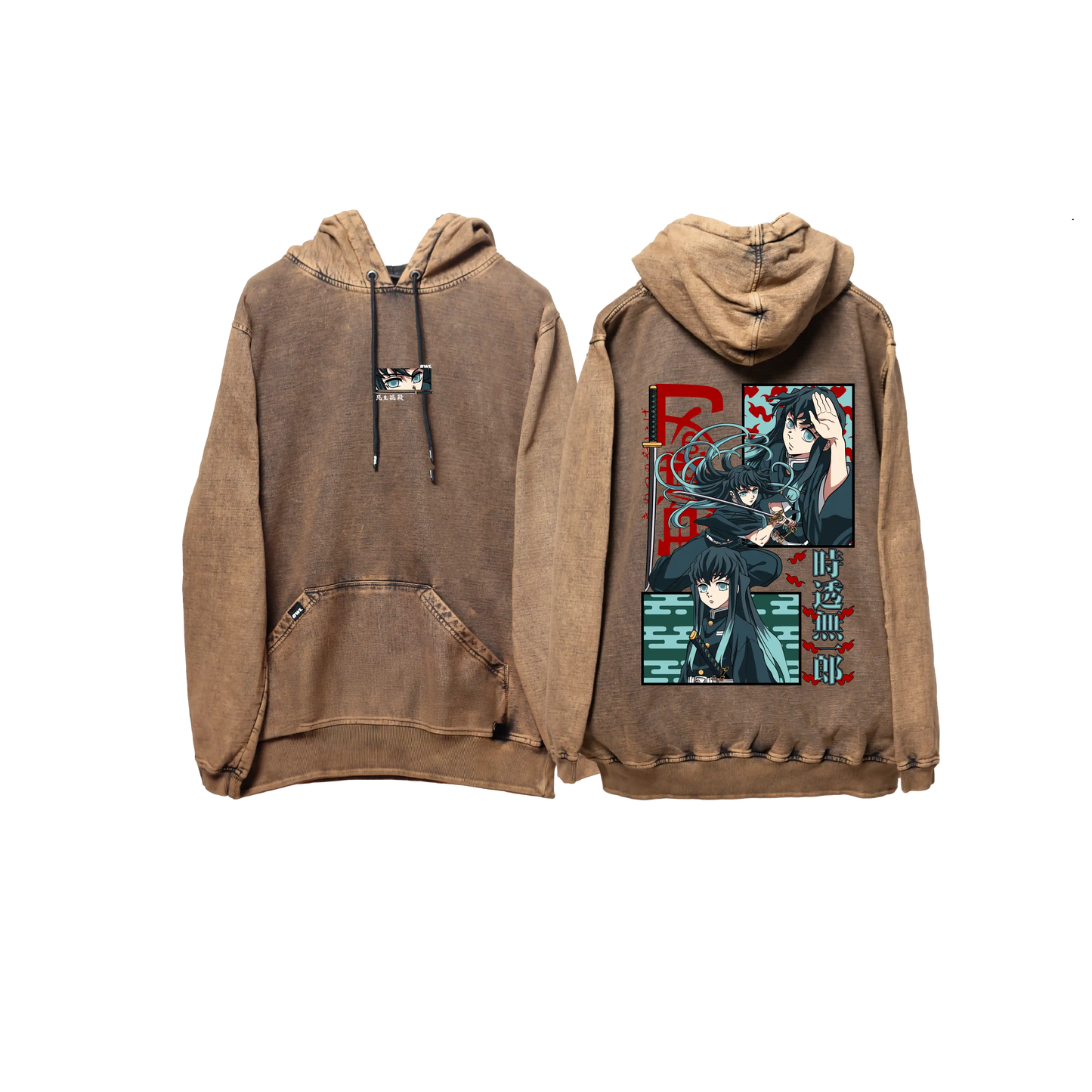 Hoodie TOKITO 2  COBRE wash