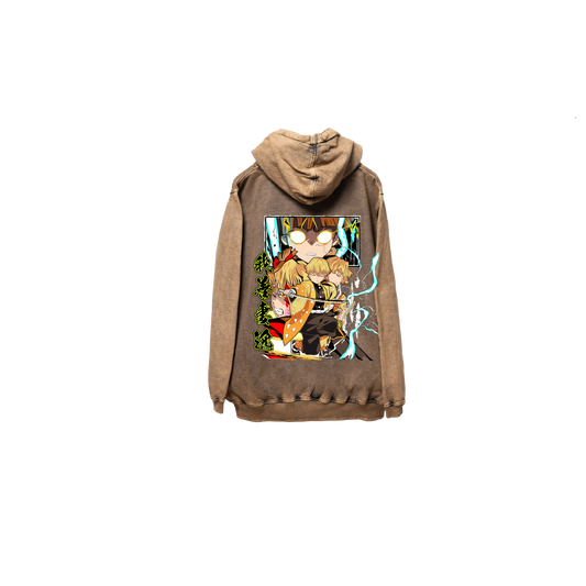 Hoodie ZENITSU 2  COBRE wash