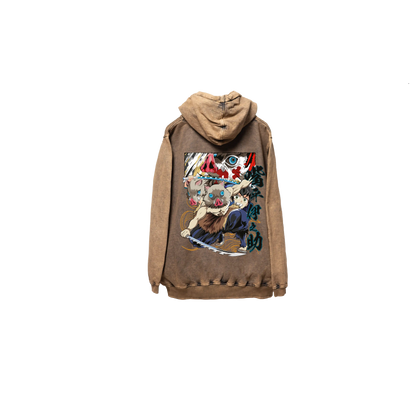 Hoodie INOSUKE 2  COBRE wash