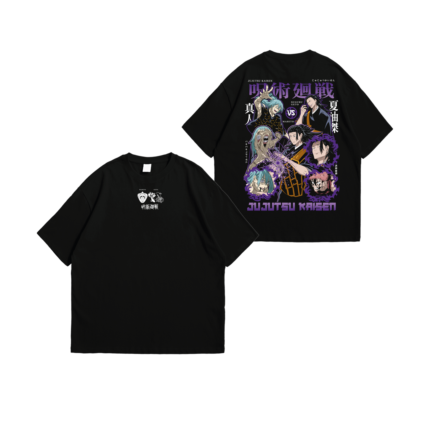 Camiseta JUJUTSU KAISEN GETO Y MAHITO