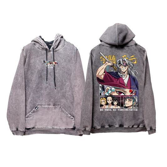 Hoodie TENGEN 2  acid wash