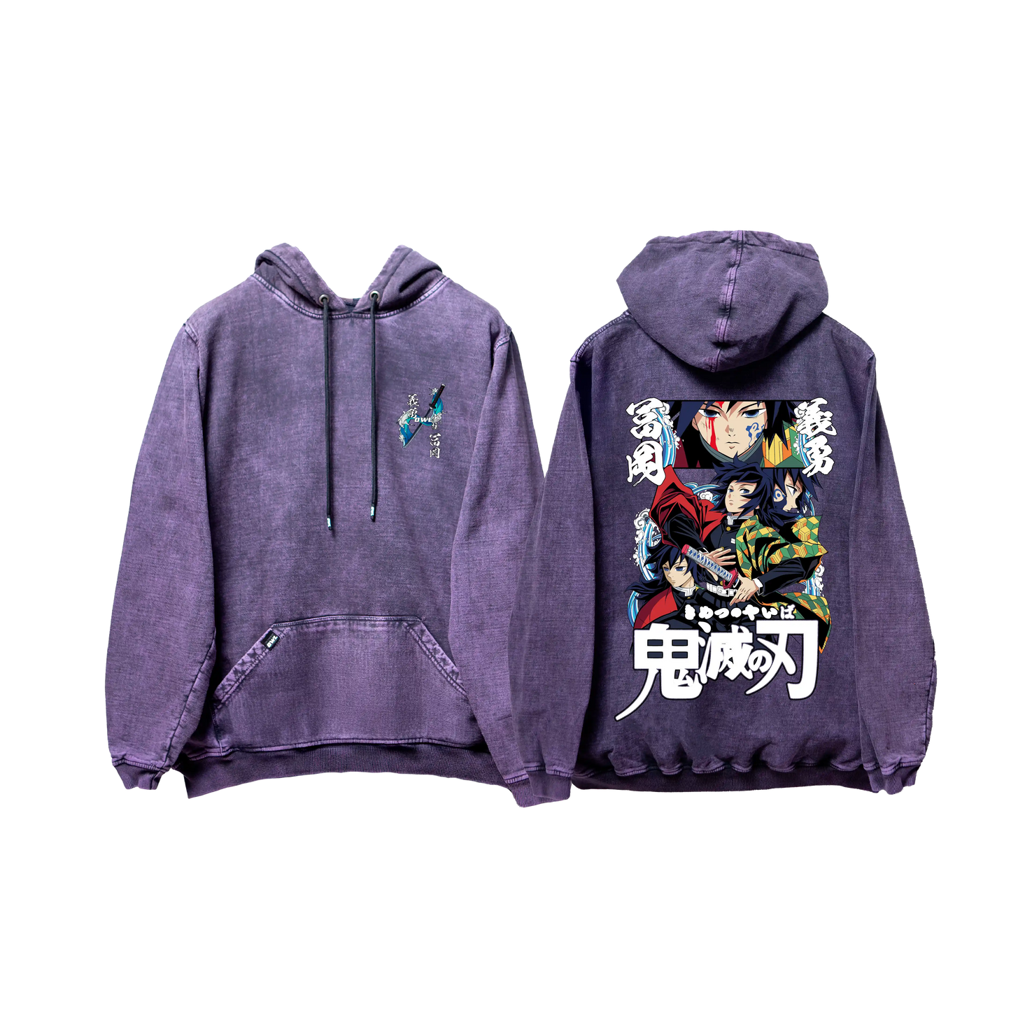 Hoodie TOMIOKA 2  Morado wash