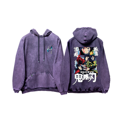 Hoodie TOMIOKA 2  Morado wash