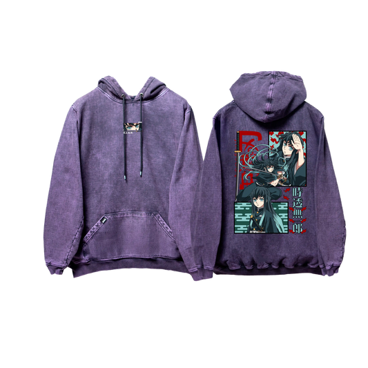 Hoodie TOKITO 2 Morado wash