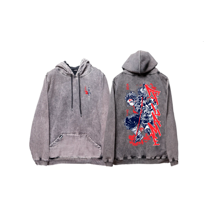 Hoodie TANJIRO 2 acid wash