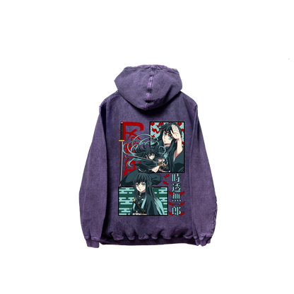 Hoodie TOKITO 2 Morado wash