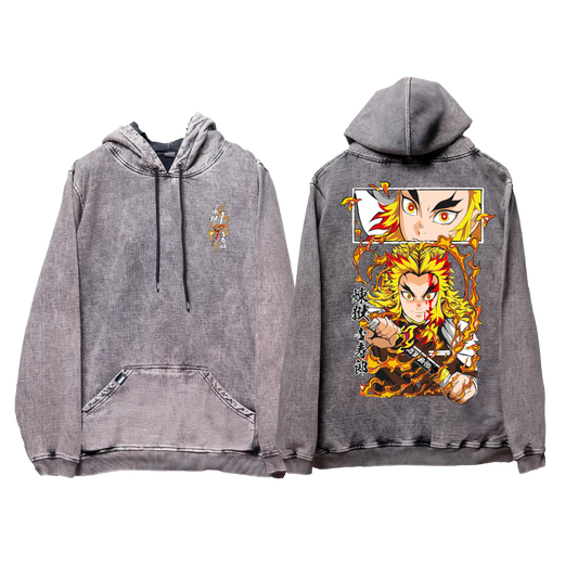 Hoodie RENGOKU 2  acid wash