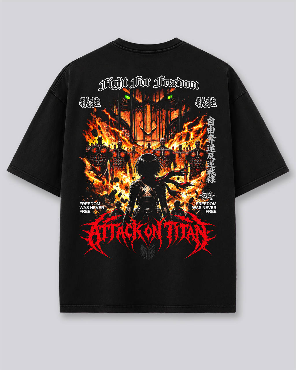 CAMISETA ATTACK ON TITAN MIKASA