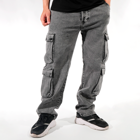 JEAN 4 BOLSILLOS GRIS HUMO