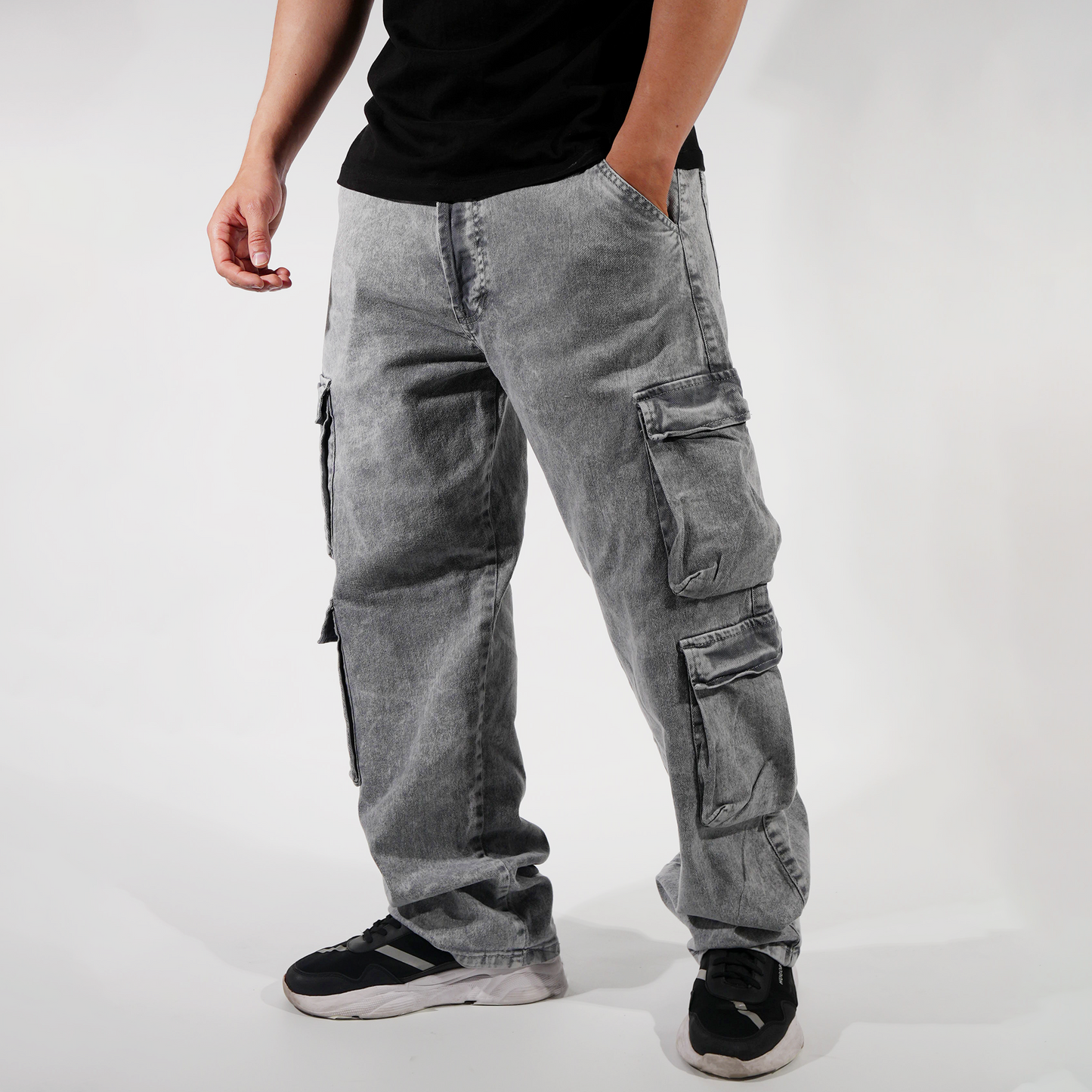 JEAN 4 BOLSILLOS GRIS PERLA