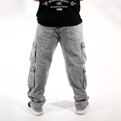 JEAN 4 BOLSILLOS GRIS PERLA