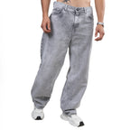 PANTALON BAGGY GRIS PERLA