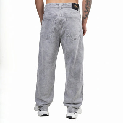 PANTALON BAGGY GRIS PERLA